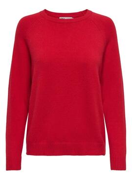 Pullover Only Lesly rot für Damen