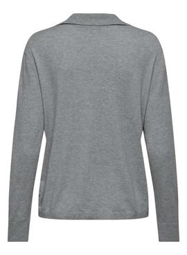Graues Only Libi Pullover für Damen.