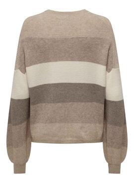 Pullover Only Latia grau für Damen