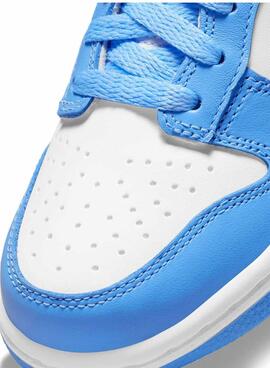 Turnschuhe Nile Dunk Low in Blau für Jungen und Mädchen.