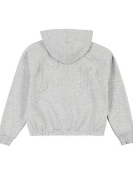 Sweatshirt Levis Meet and Greet grau für Mädchen.