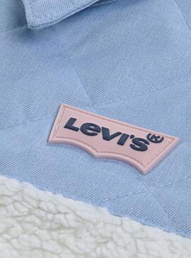 Levis Sherpa Jacke weiß und blau für Mädchen