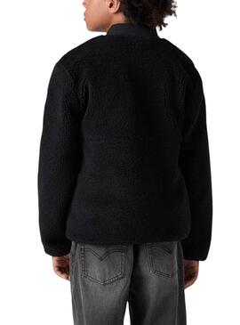 Levis Utility-Jacke in Schwarz für Kinder.
