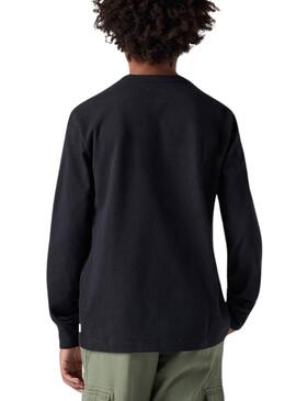 T-shirt Levis Legendary schwarz für Kinder.