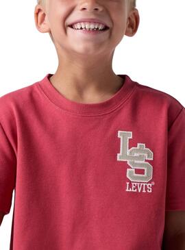 T-shirt Levis Streamline rot für Jungen