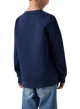 Kapuzenpullover Levis Mini Logo blau für Jungen.
