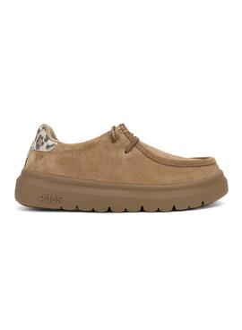 Schuhe Walkin Pitas Lyon Kamel für Damen