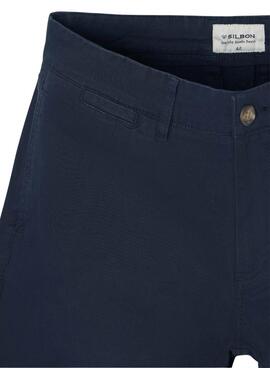 Chinesische Hose Silbon Casual in Marineblau für Herren.