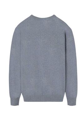 Grauer Grundlagen-Pullover von Silbon für Herren.