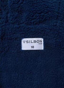 Mantel Silbon Steppjacke in Blau für Jungen