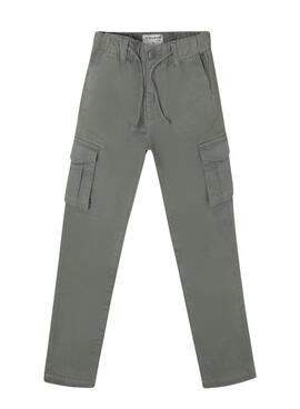 Grüne Silbon Cargo-Hose für Jungen.