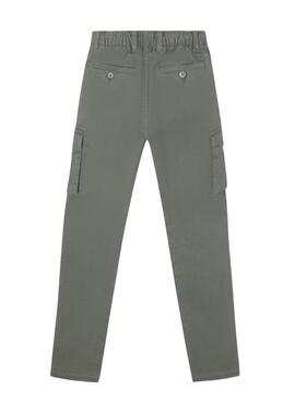 Grüne Silbon Cargo-Hose für Jungen.