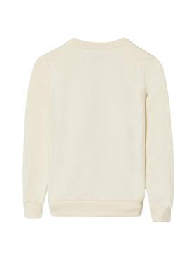 Sweatshirt Silbon Raqueta beige für Kinder