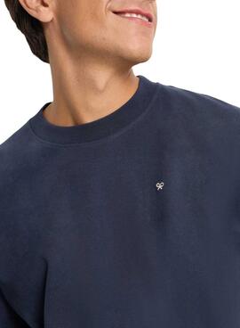 T-Shirt Silbon Varsity Club dunkelblau für Herren