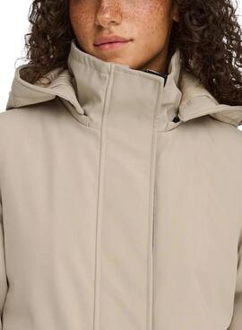 Parka Only Kara in Beige für Damen