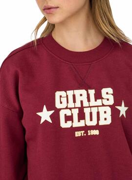 Sweatshirt Only Onjo Burgund für Damen