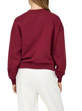 Sweatshirt Only Onjo Burgund für Damen