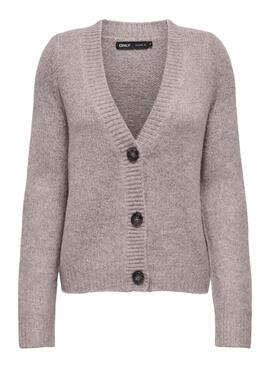 Strickjacke Only Zoey in Lila für Damen