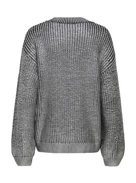 Pullover Only Kama silber für Damen.