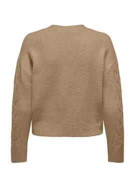 Strick-Cardigan Only Rio Kamel für Frauen