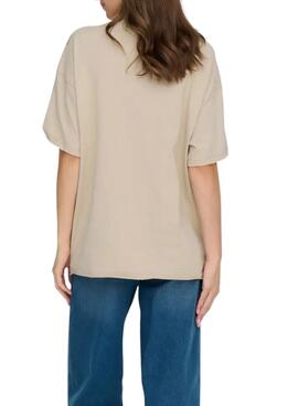T-shirt Only Kinna beige für Frauen