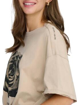 T-shirt Only Kinna beige für Frauen