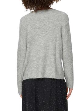 Pullover Only Onlarizona Hellgrau Pailletten für Damen