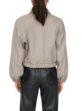 Jacke Only Onlnancy in Grau für Damen.
