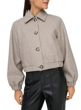 Jacke Only Onlnancy in Grau für Damen.