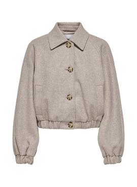 Jacke Only Onlnancy in Grau für Damen.