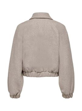 Jacke Only Onlnancy in Grau für Damen.