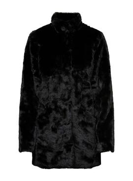 Kunstpelzjacke von Only Onlvida in Schwarz für Damen.