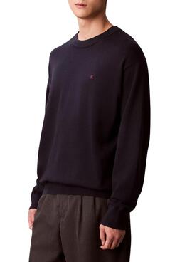 Calvin Klein Ez Cotton Marineblau Jersey für Herren.