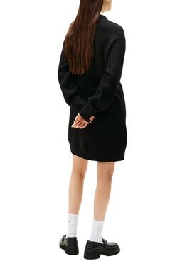 Kleid Tommy Jeans Flag Schwarz für Damen