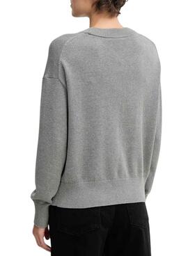 Calvin Klein Baumwollgrafik Grau Damen Jersey.