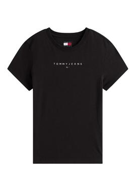 T-Shirt Tommy Jeans Bling Linear schwarz für Damen.