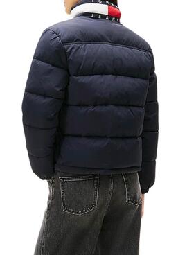 Gepolsterte Tommy Jeans Flag Damenjacke in Marineblau.