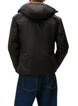 Anorak Tommy Jeans Poly Schwarz für Herren.