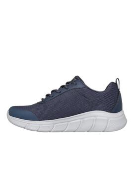 Turnschuhe Skechers Bobs Flex Waterproof blau für Damen