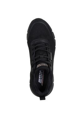 Turnschuhe Skechers Bobs Flex Wasserdicht Schwarz für Damen