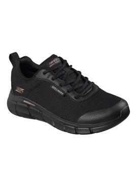 Turnschuhe Skechers Bobs Flex Wasserdicht Schwarz für Damen