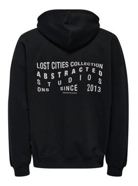 Sweatshirt Only and Sons Lost Cities schwarz für Herren