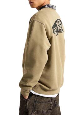 Sweater Vans Style 76 in Beige für Herren.