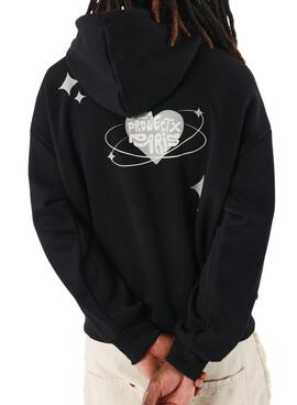 Sweatshirt Project x Paris Heart Schwarz für Herren.