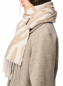 Schal Pieces Celin in Beige für Damen