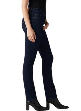 Dunkle Levi's 724 Jeans für Damen