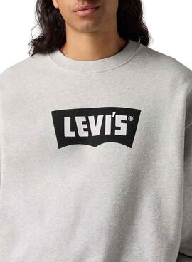 Levis Premium Grafik Grau Sweatshirt für Herren