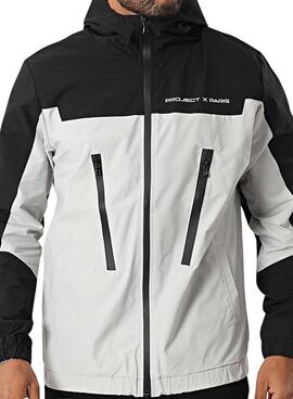 Bomberjacke Project x Paris in Weiß und Schwarz für Herren.