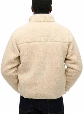 Polar Superdry Vintage Retro Full Zip beige für Herren
