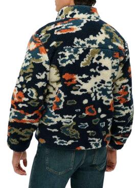 Polar Superdry Printed Fleece Zip mit mehrfarbigem Druck für Herren